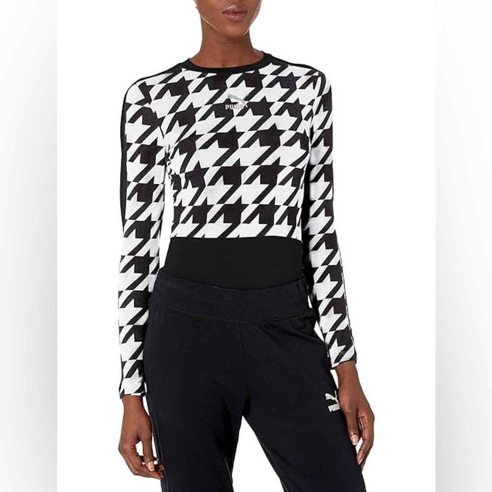 Puma Black and White Crop Top